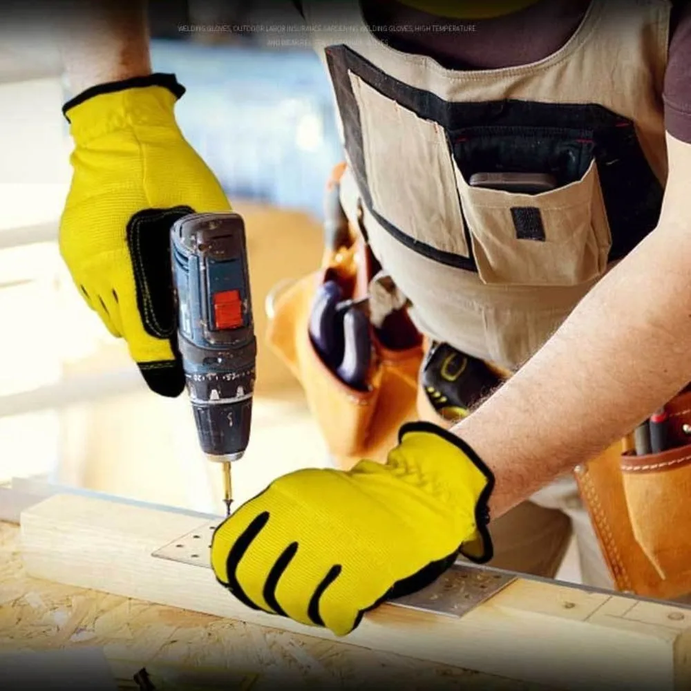 

Safety Protective Gardening Gloves Thorn Proof Wear-resistant Work Gloves Breathable Garden Tools Gauntlets For Digging Planting