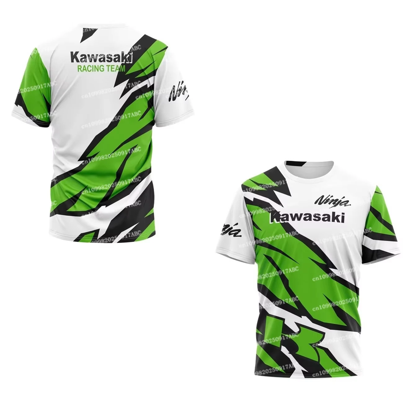 (كاواساكي) الصيف الرجال التي شيرت Y2K كاواساكي تي شيرت دراجة نارية ثلاثية الأبعاد طباعة رجالي قاطرة المنافسة دعوى الاطفال للجنسين سترة رياضية علوية