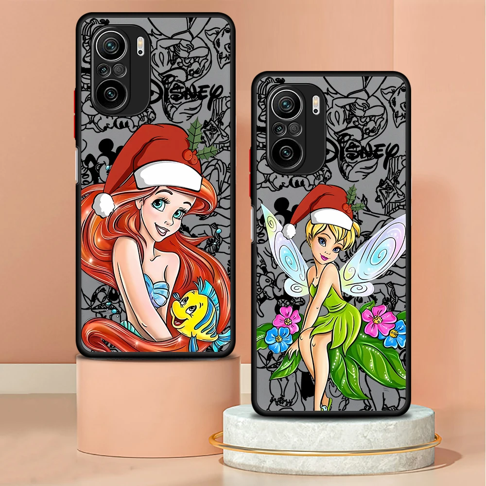 Disney Princess Christmas Phone Case for Redmi 9 9A 9i 9C 9T 10 2022 10 10C 10A 12 4G 12C 13C 4G 5G K40 Pro A1 Plus A2 Plus