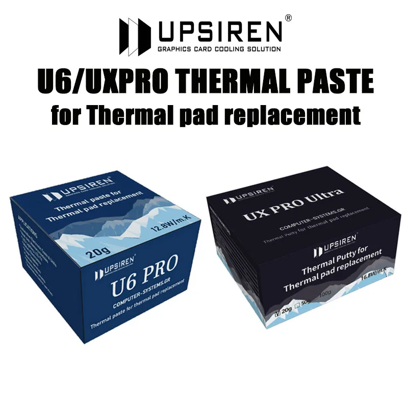 UPSIREN Thermal Putty  U6/UX For VGA GPU IC Processor Rapid Cooling Thermal Pad Replacement Heat Blocking Putty High Performance