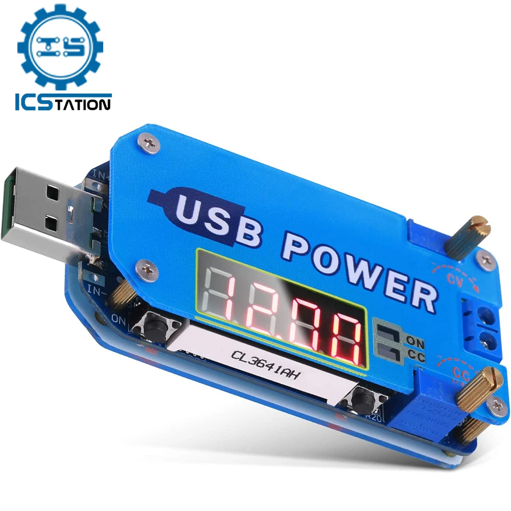 

DC-DC USB Step Up Down Power Supply Module 15W Adjustable CVCC Buck Boost Voltage Converter with Shell 5V to 3.3V 9V 12V 24V 30V