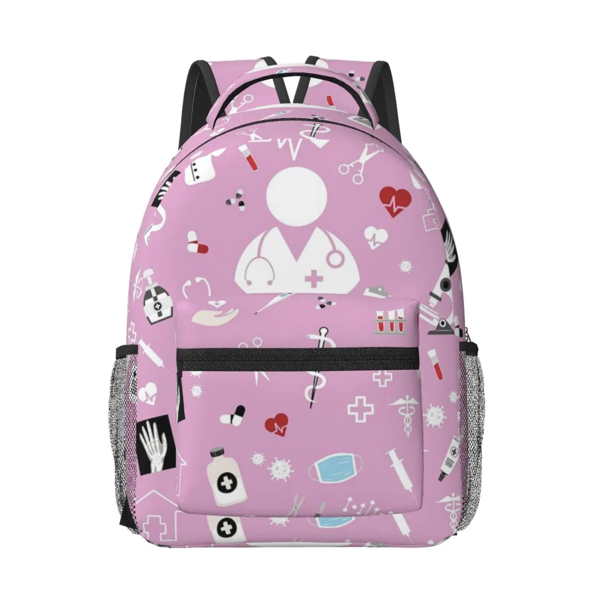 

Best Nurse Medical Elements NHS Worker Backpacks Boys Girls Bookbag Fashion School Bags Portability Laptop Rucksack Shoulder Bag