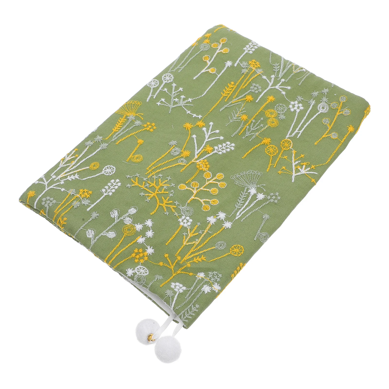 القماش الفن A5 غطاء الكتاب نمط نبات الزخرفية لينة واقية كم قابلة لإعادة الاستخدام القماش غطاء الكتاب حامي ل #4