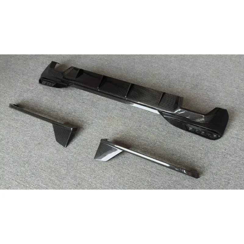

High Quality Rear Diffuser AD Style Dry Carbon Fiber Rear Lip Rear Diffuser Suitable for 5 Series G30 G38
