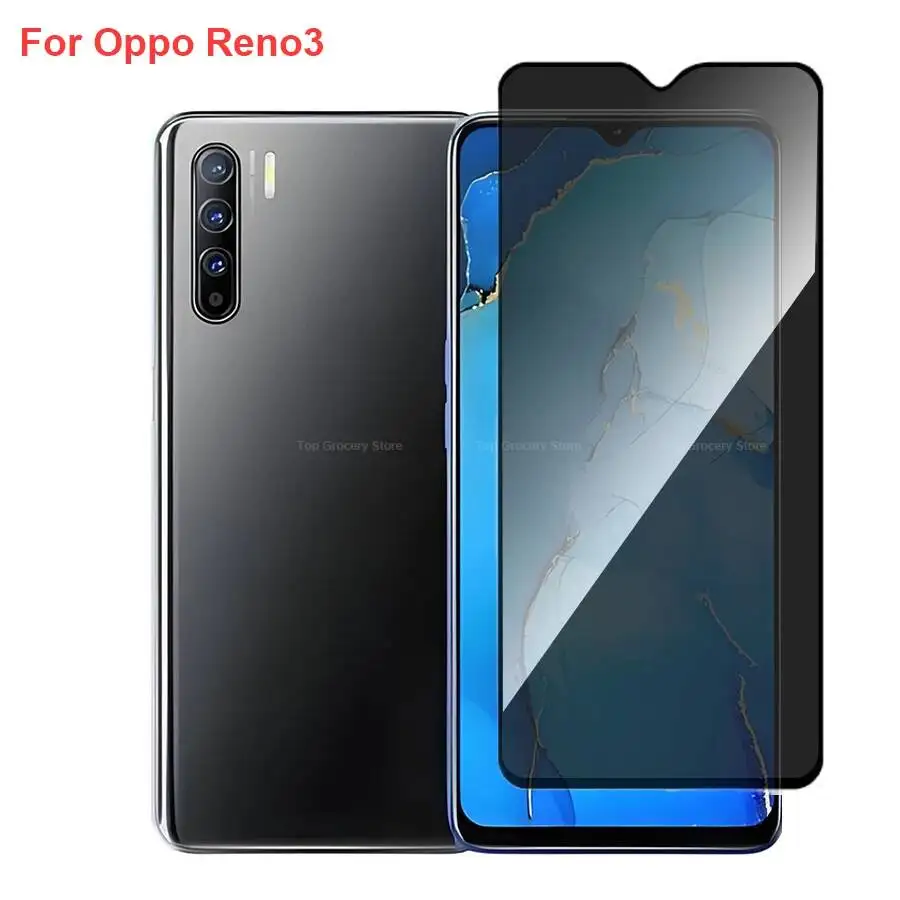 

Oppo Reno3 CPH2043 Anti Spy Privacy Tempered Glass Protector Compatible For Opporeno3 Full Cover Screen Phone Film