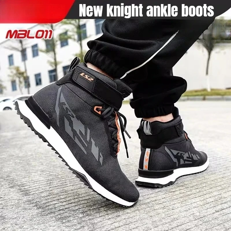 

FOR MBL011 Motorcycle riding boots Fall and wear resistant road ankle boots travel commuter men and women AA