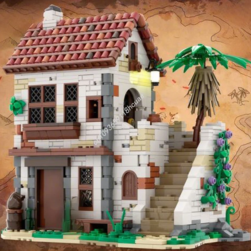 

1346 шт. MOC Пираты Таверна серии модель строительные блоки архитектура ремесленные игрушки детское образование модульные подарки на день рождения и Рождество