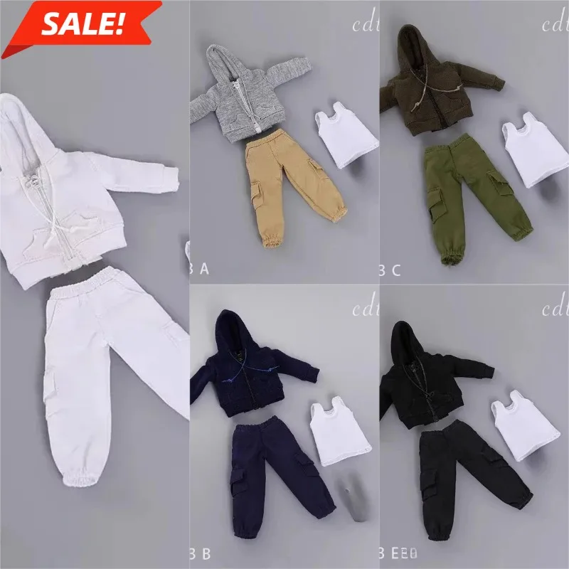 

Cdtoys Cd043 1/12 Scale Male Pullover Sweatshirt Overalls Vest Clothes Model for 6inch Soldier Action Figures Body Doll Toys