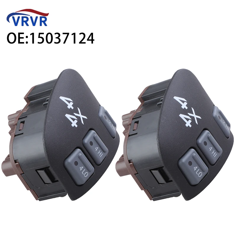 VRVR 15037124 Botón de interruptor de transferencia 4X4 4WD para coche SW2171 901-061 para Chevy S10 Blazer GMC Sonoma Jimmy 1998-2005