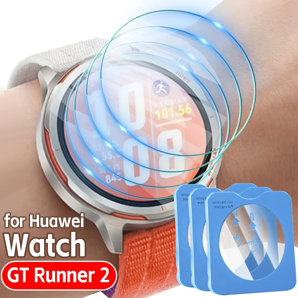 

1/2/3 шт., простая установка, закаленное стекло 9H для Huawei Watch GT Runner2, HD прозрачная защитная пленка для экрана для Huawei GT Runner 2