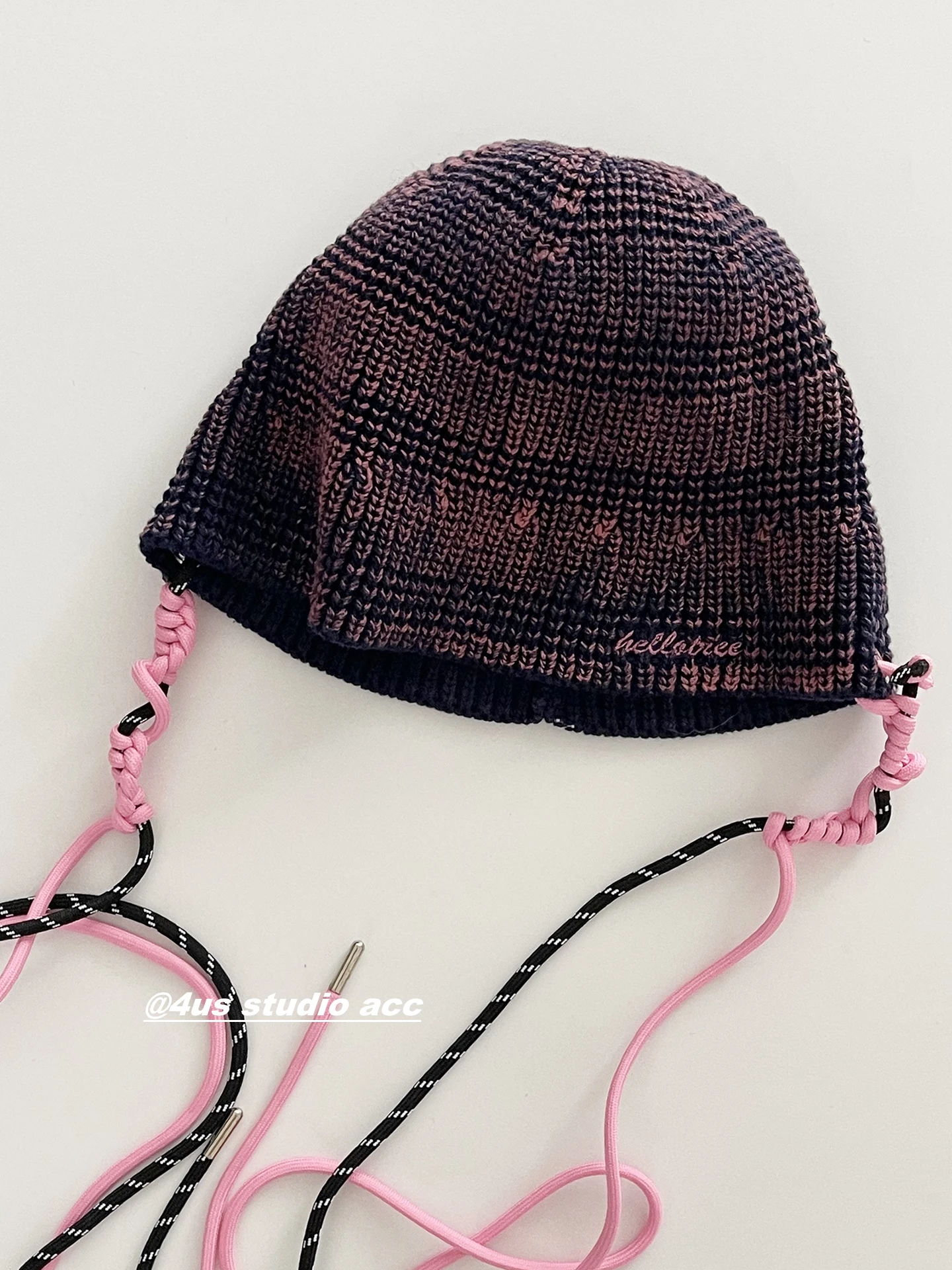 قبعة محبوكة للخريف والشتاء للنساء، قبعة الطقس البارد، قبعة صوفية بنفس النمط #4