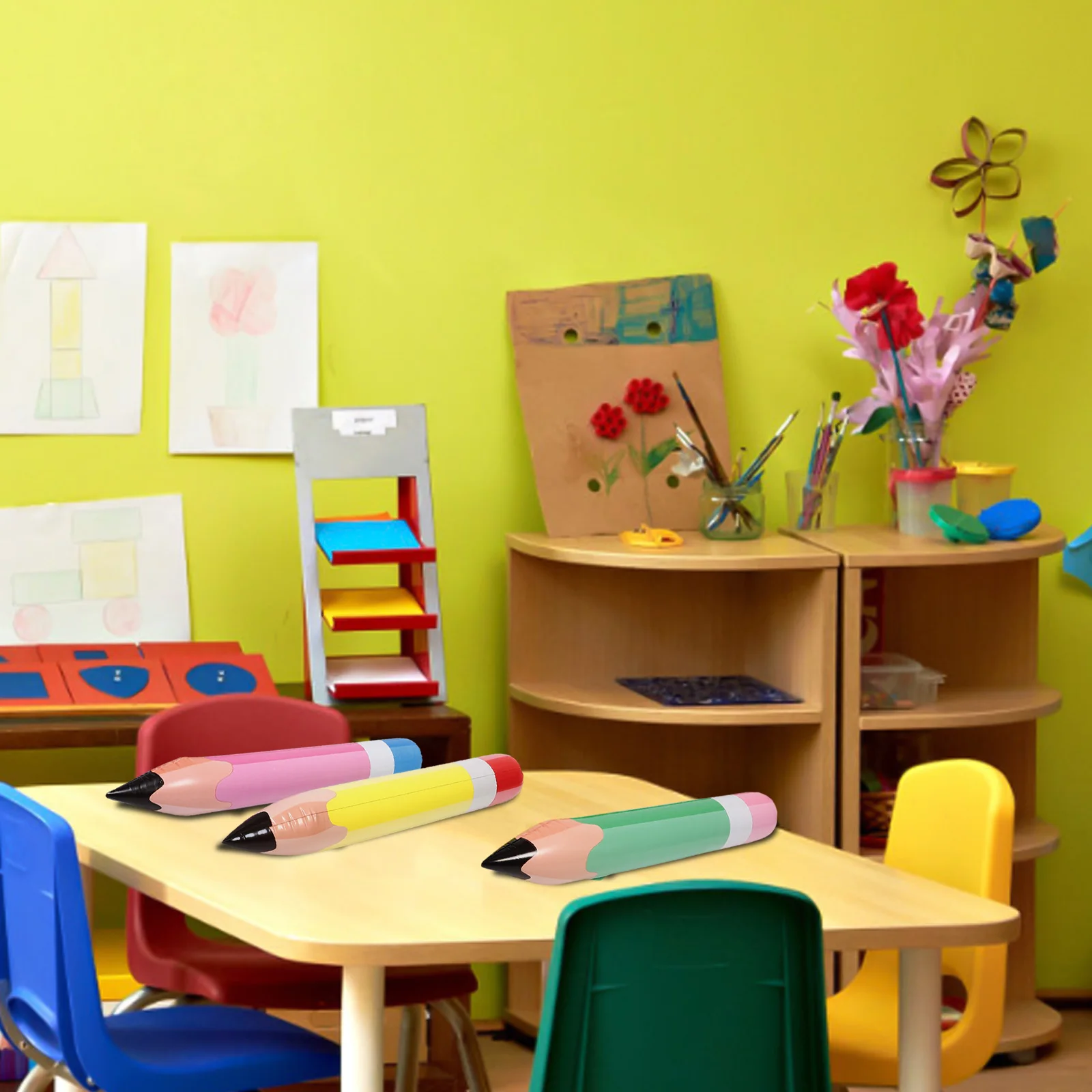 

6Pcs Inflatable Giant Pencils Jumbo Blow Up Decorations for Classroom Back to School Party 70Cm Back to School Balloons