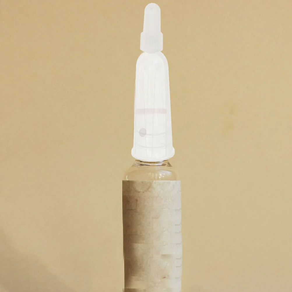 

50Pcs Ampoule Bottles Tip Caps Transparent Applicator Tips for Skincare Liquid Dispensing Laboratory Ampoule Tool