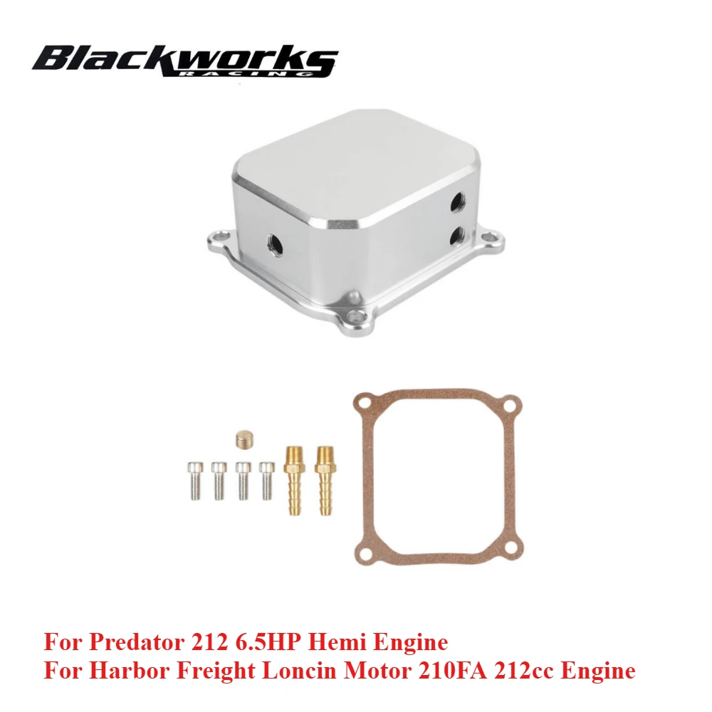 Aluminum Valve Cover for Predator 212 6.5HP Hemi Engine and Harbor Freight Loncin Motor 210FA 212cc Engine Replace for 60363