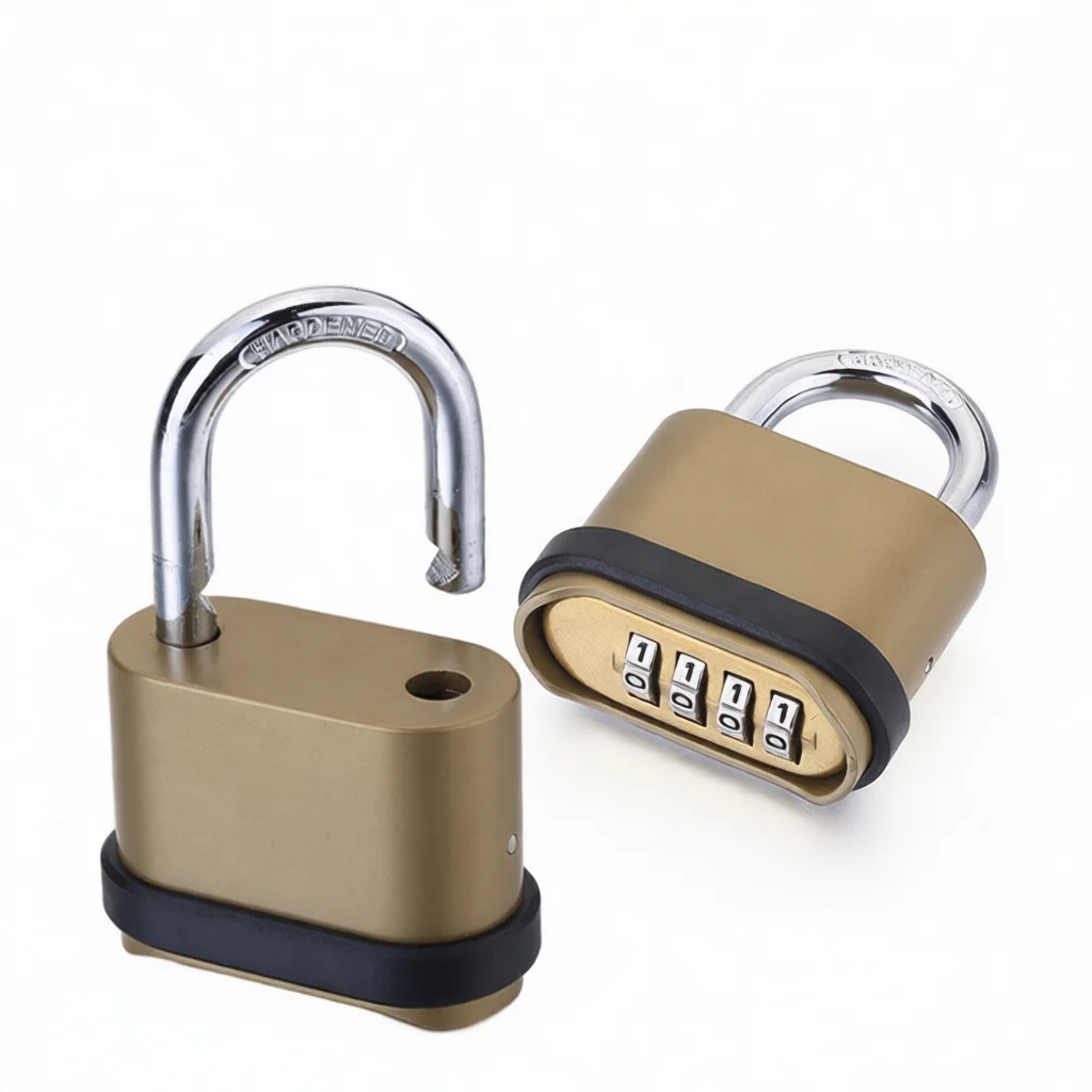Large Size Mechanical Keyless Lock Password Padlock For Outdoor Garden Gate Storage Shed Garage Logistics Truck Equipment