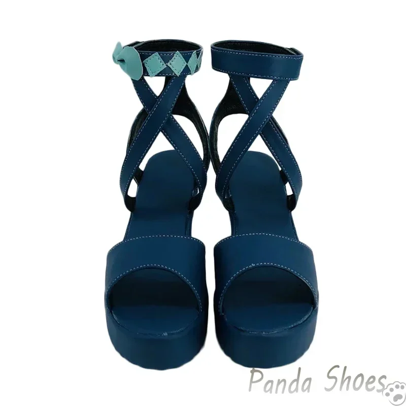 Genshinimpact Jean 코스프레 신발 애니메이션 게임 Cos 롱 부츠 Jean Gunnhildr 코스프레 의상 콘 할로윈 파티를위한 신발