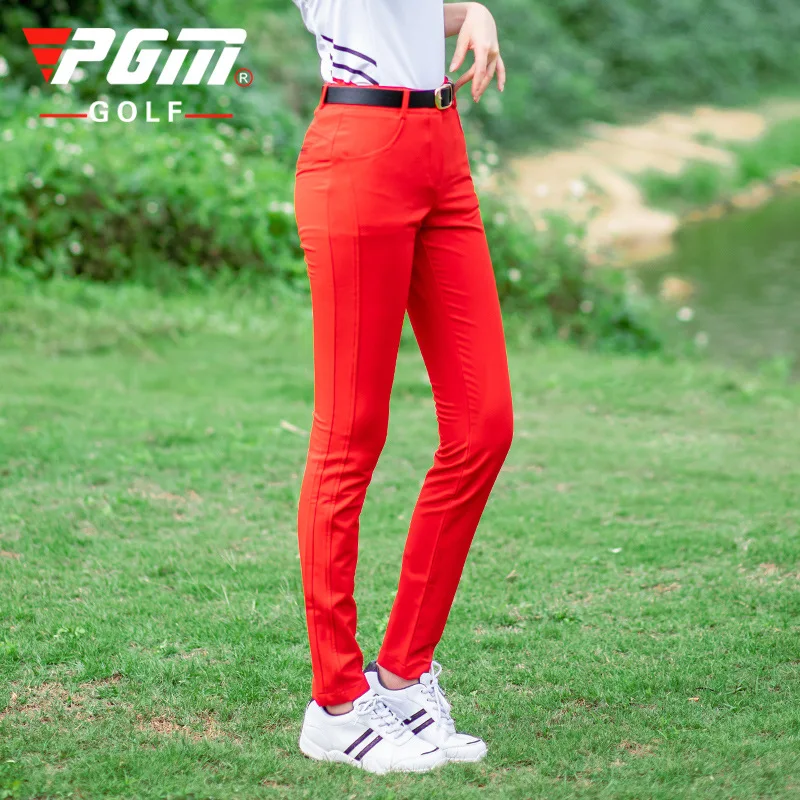 PGM-Calça de Golfe Feminina de Alta Elástica, Calça Respirável Feminina, Fina, Secagem Rápida, Tênis, Verão, Primavera, XL, KUZ069