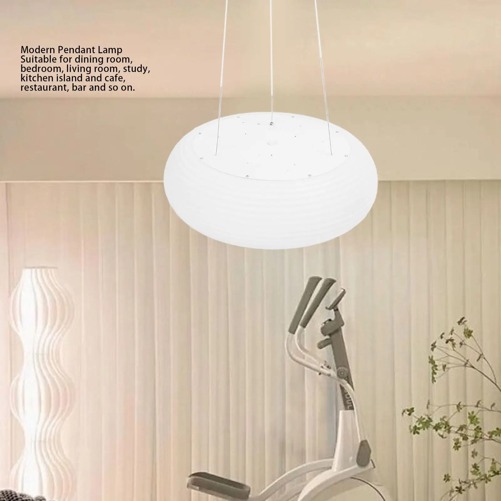 قلادة ضوء قلادة تركيب المصابيح ثلاثة ألوان درجة حرارة مدورة ارتفاع قابل للتعديل ستبليس عكس الضوء الحديثة لغرفة الطعام