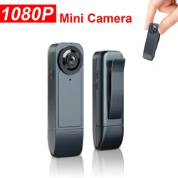 1080P Mini Body Camera with Upgraded Clip Small Personal Wearable Pocket Worn Cam Bike Camera for Cycling Home Office Security