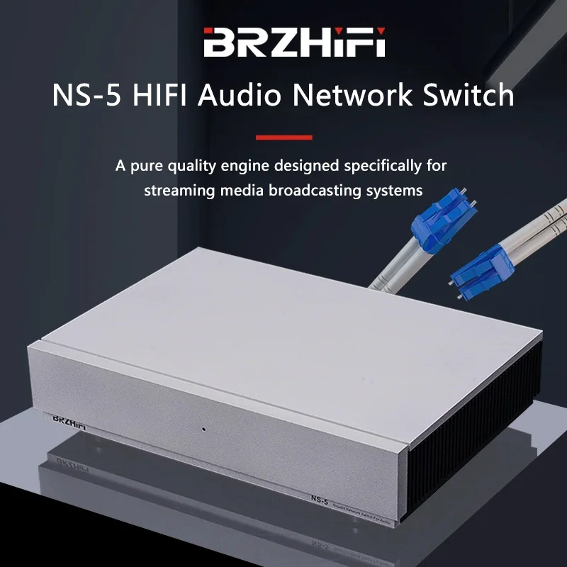 BRZHIFI HIFl Audio Network Switch Built-in Wired Connection NS-5 Audio Fever Gigabit Switch
