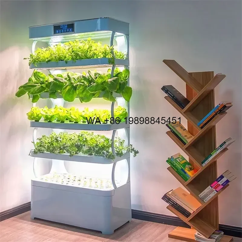 Wmwmnu for Indoor Home Smart Light Plant Garden Greenhouse NFT Hydroponic 5 Layer Pump Grow Tower Kit Vertical