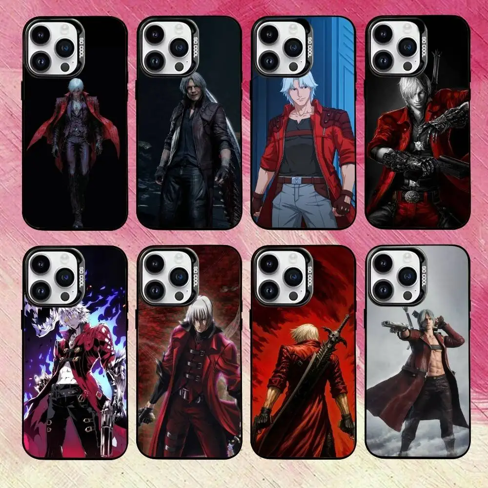 Game t-theme D-Dante D-Devil Phone Case For iPhone 17,16,15,14,13,12,11 Plus,Pro Max,XS,Colorful Silver Phone case Funda Cover