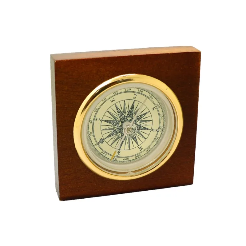 Vintage Compass Guide Retro Backpacking Nautical Travel Scout Camping Outdoor Square Multi-use Ancient