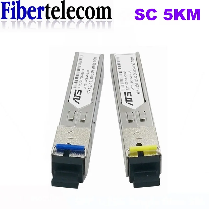 SFP Module SC Connector 1.25G SC BiDi 1310nm/1550nm WDM Switch SFP Transceiver Module with Switch with DDM Function