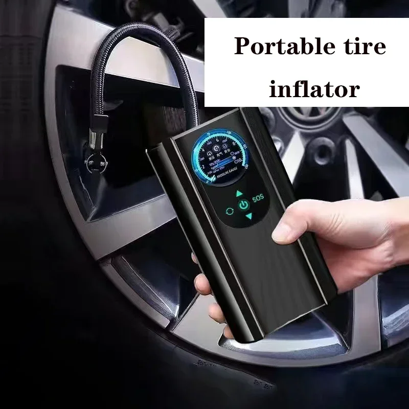 Car Air Pump Compressor High Precision Mini Tire Pump Quick Inflating Inflator Portable Air Compressor Air Pump Electric Car