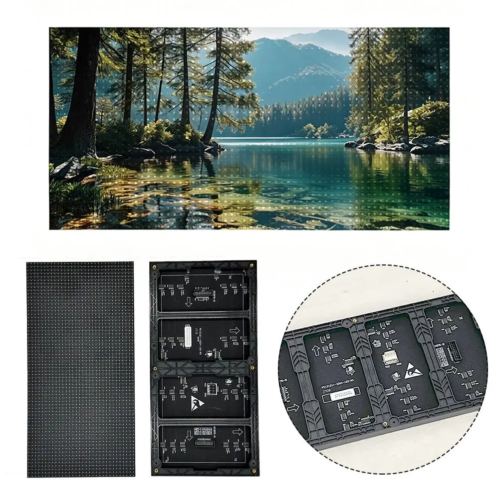 Professional P5-320x160 LED Display Module High Brightness HD LED Board 320mm*160mm Full Color LED Panel Stage Background