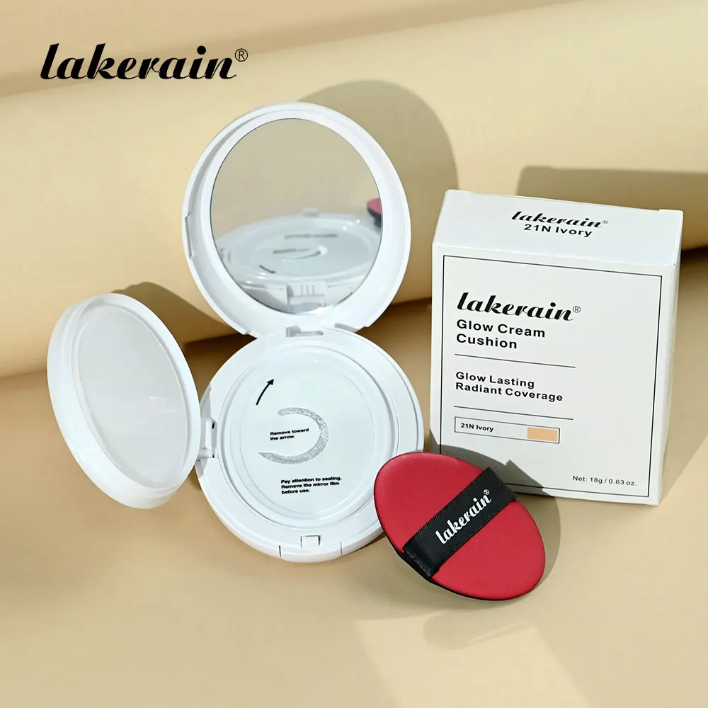 Korean Air Cushion Foundation Lightweight Natural Moisturizing Buildable Coverage Long-lasting Waterproof Women's Base Makeup