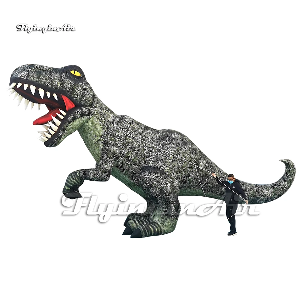 6m/7.5m length Amazing Real Large Inflatable T.rex Dinosaur Air Blow Up Tyrannosaurus Rex For Park Decoration