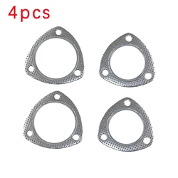 JZZ-Junta de brida triangular para tubo de escape, junta Universal de acero inoxidable, 4 piezas, 2 '', 2,5'', 3''