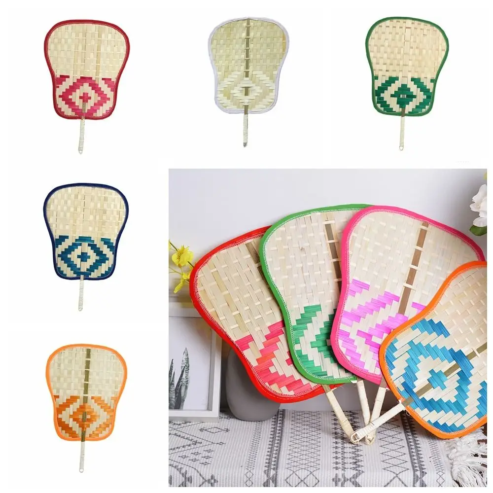 Creative Old-fashioned Bamboo Weaving Fan Bamboo Hand-wove Hand Cattail Fan Chinese Style Plantain Fan Wedding Decor