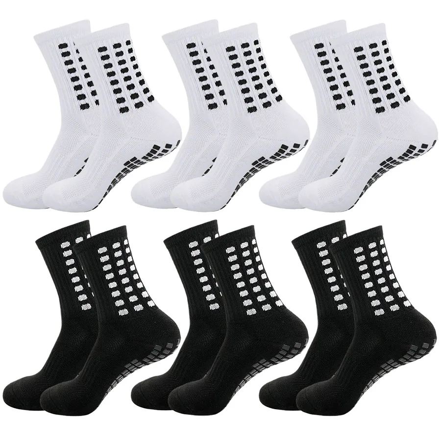 

6Pairs Men Women Professional Sports Socks Non Slip Grip Football Basketball Baseball Rugby Soccer Cycling Running
