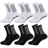 6Pairs Men Women Professional Sports Socks Non Slip Grip Football Basketball Baseball Rugby Soccer Cycling Running