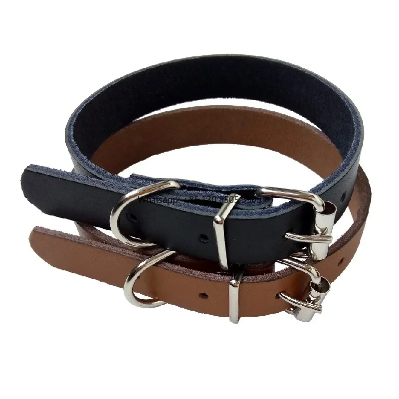 10pcs Manufacturer Wholesale Coffee Black Adjustable Leather Dog Collar
