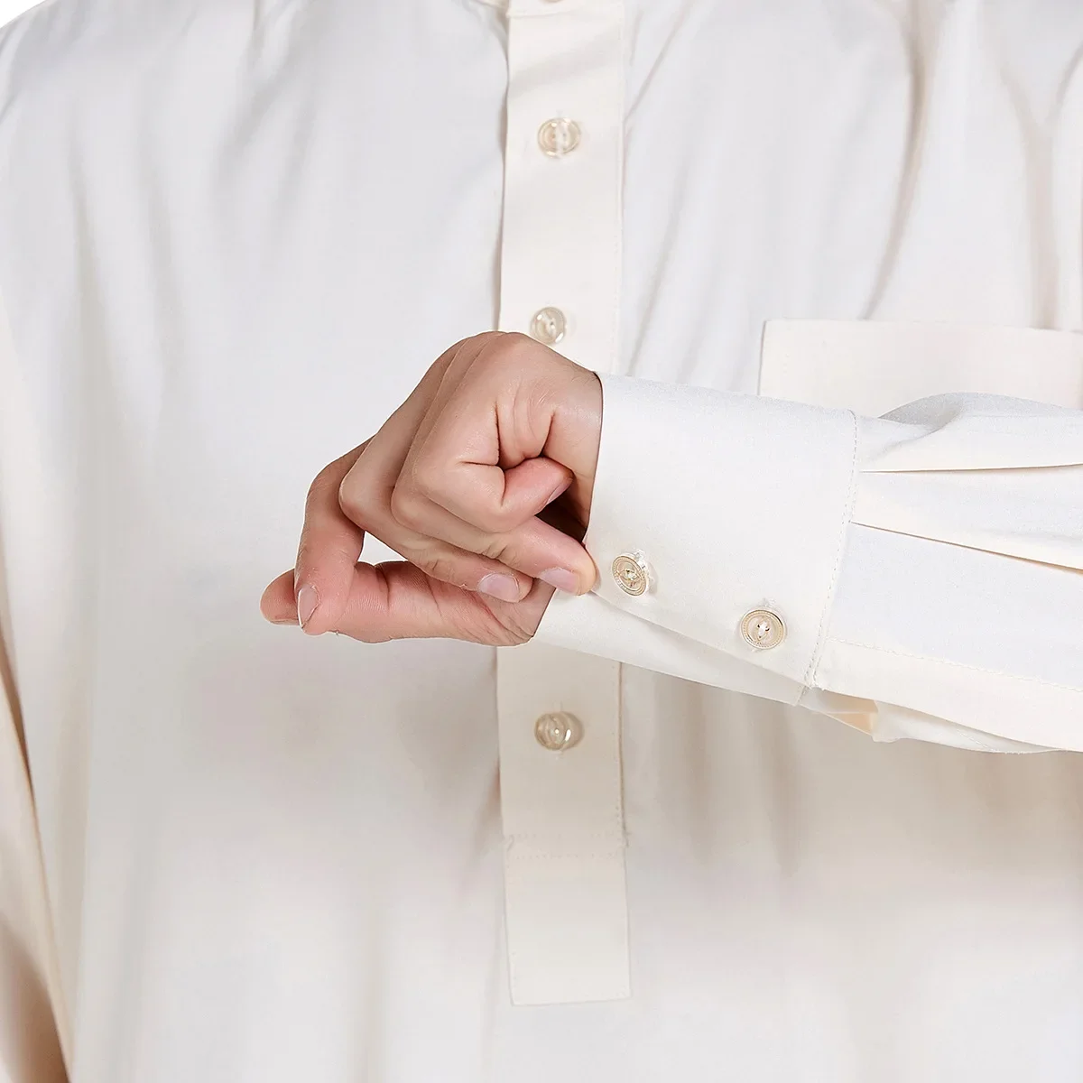 Abito da uomo manica lunga Abaya saudita arabo Thobe Jubba Thoub Dubai Daffah caftano Medio Oriente Islam Thawb Jubba abito musulmano caftano