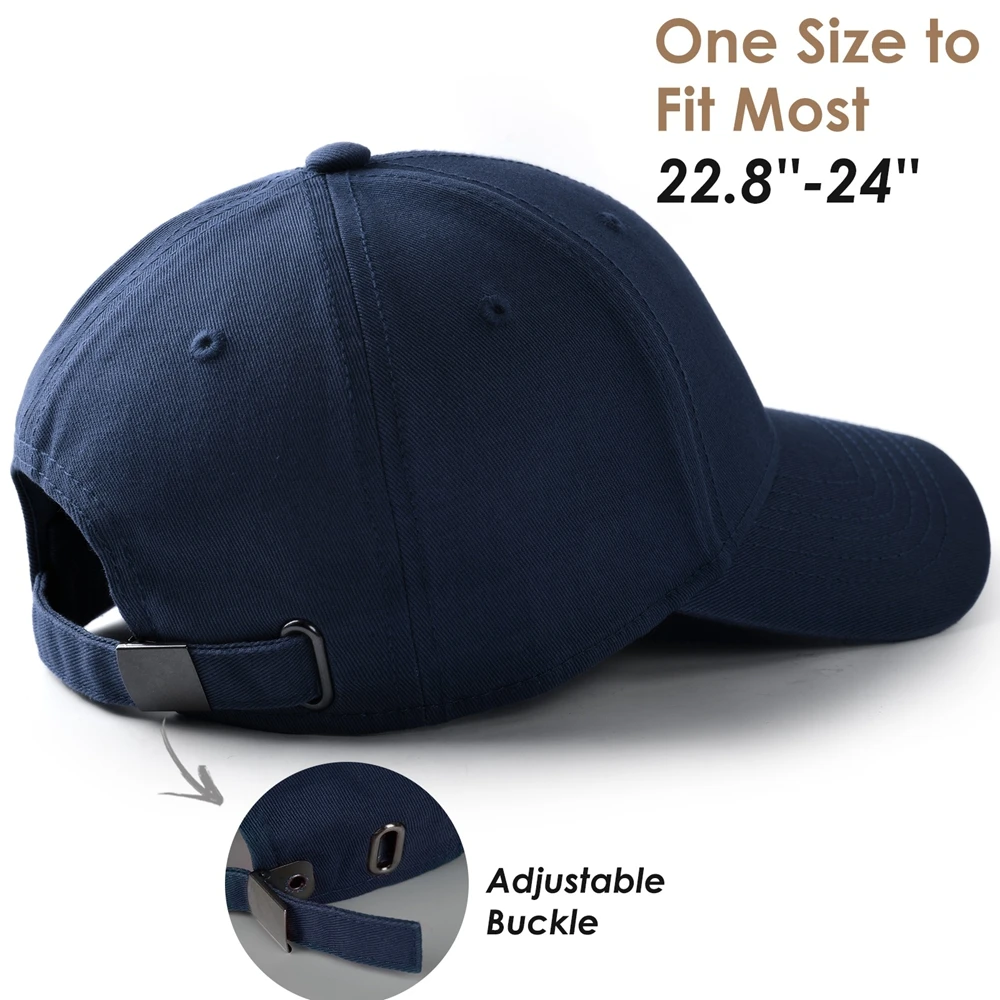 FURTALK 남성용 구조화된 야구 모자 조절 가능한 워시드 코튼 골프 아빠 모자 클래식한 단색 스타일 캐주얼 외출용