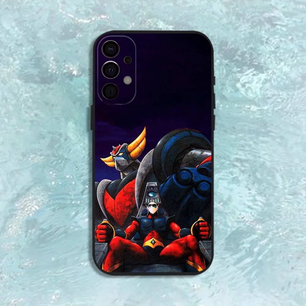 UFO Robot Goldorak Telefoon Case Voor Samsung S25,S24,S21,S22,S23,S30,Ultra,S20,Plus,Fe,Lite,Note,10,9,5G Zwarte Cover