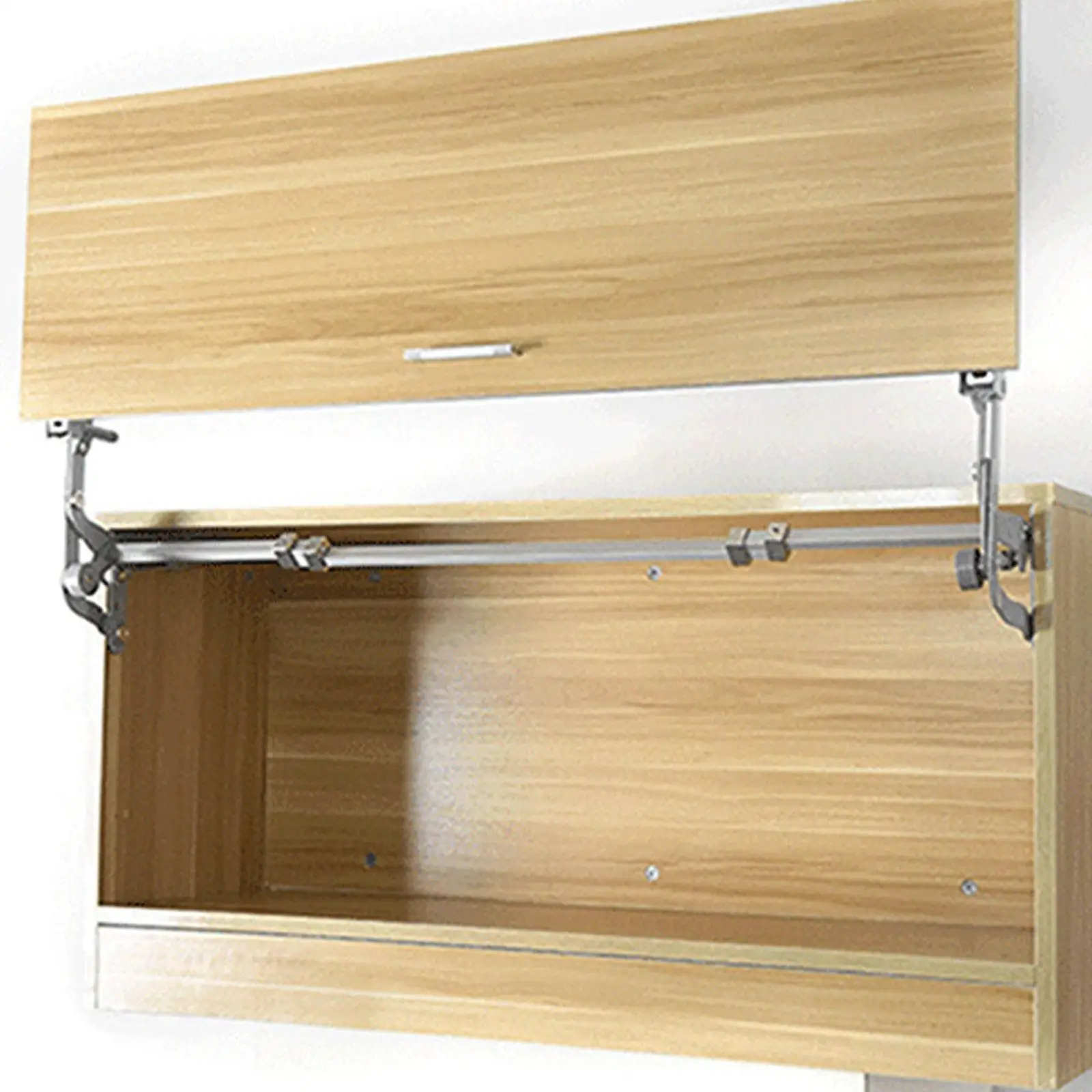 Cabinet Door Hinges Kit Kitchen Mechanism Hinges for Living Room Simple Assembly Versatile Sturdy Accessory Pneumatic Arm