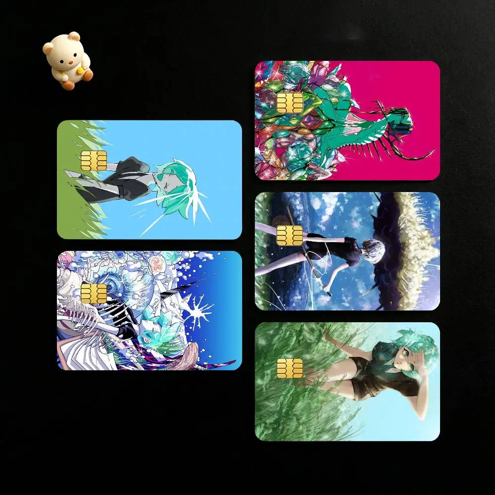Anime Land of the L-Lustrous Credit Card HD Stickers Game Card Decal Small Chip Waterproof Sticker Gift