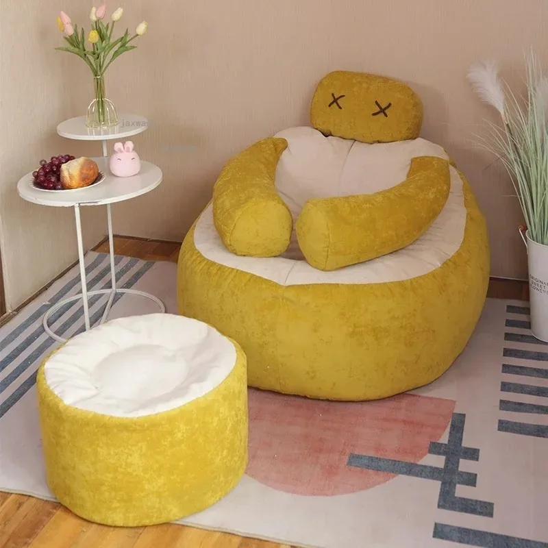 Creative Designer Apartment Lazy Sofa Fashion Hotel Tatami Single Bean Bag Sofas Modern Dormitory Living Room Chairs K