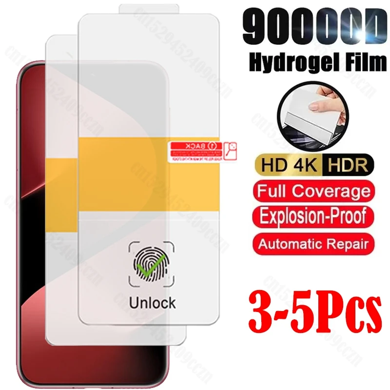 Film Hydrogel de s�curit� pour Huawei Pura 80 Ultra, Film de protection d'�cran pour Huawei Pura 80 Pro Plus + Film souple en Tpu � couverture compl�te
