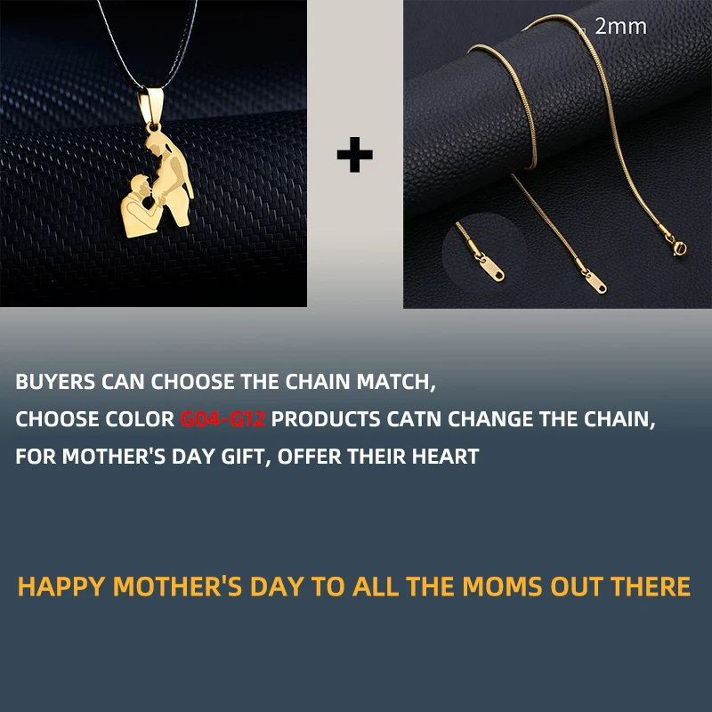 HIYEE Mother\'s Day Mama Letter Pendant Necklace For Women Mom Nameplate Clavicle Chain Choker Personality Jewelry New Gifts