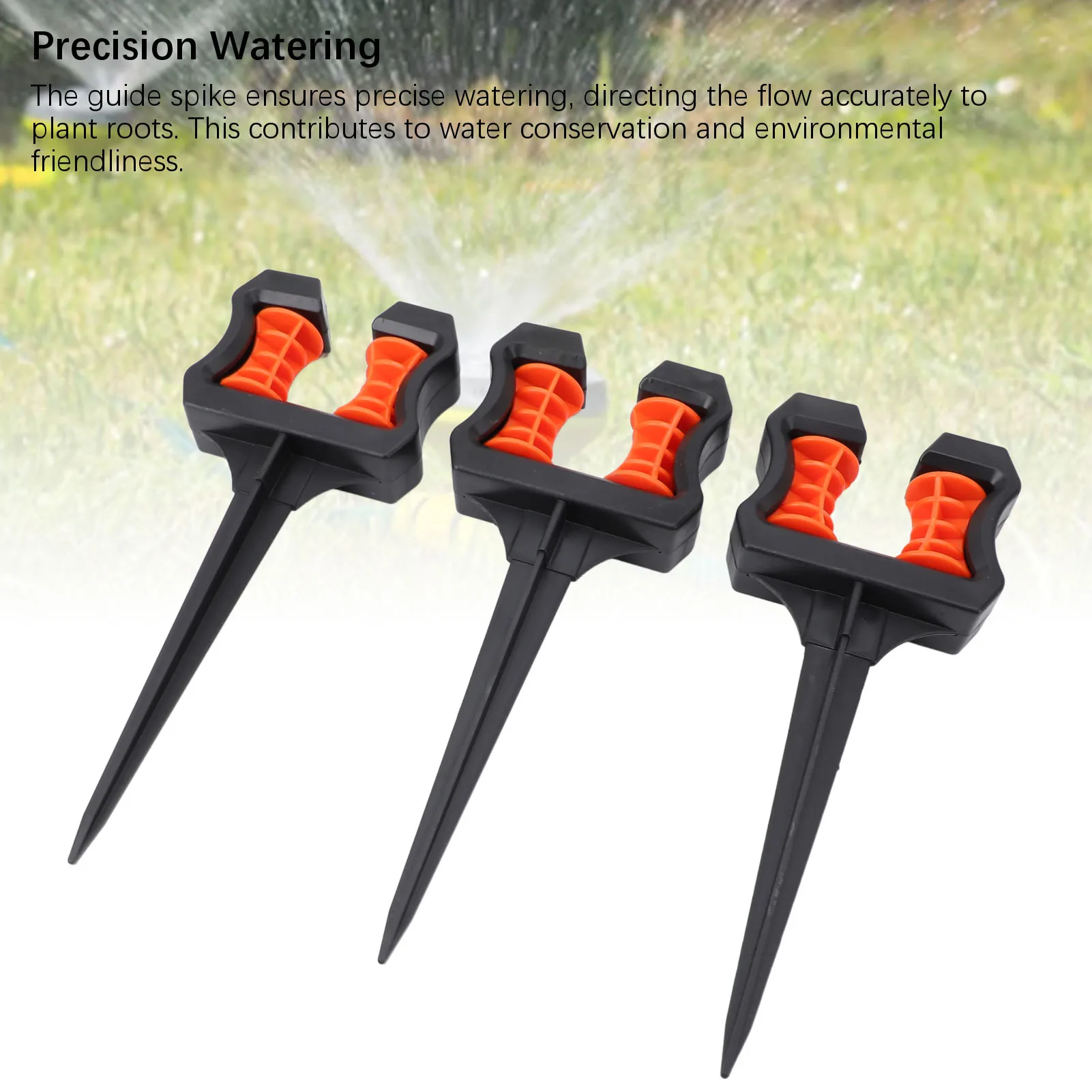 3PCS Garden Hose Guide Spike Water Pipe Positioning Holder Roller Outdoor Yard Irrigation Tool Hose Guide Stake