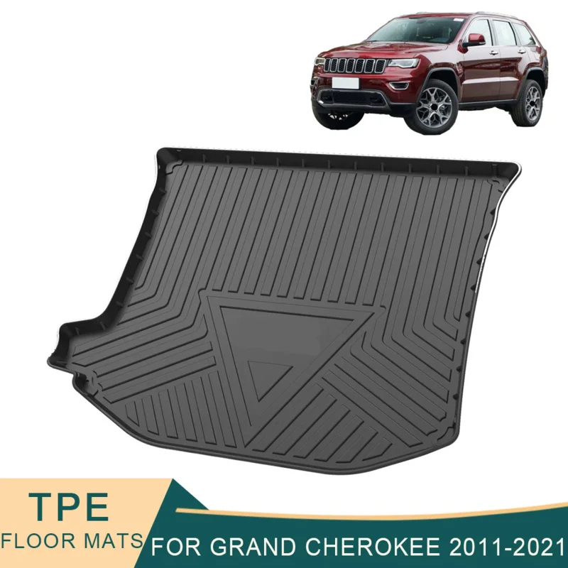 

For Jeep Grand Cherokee 2011-2021 22-23 L Cargo Liner All-Weather TPE Non-Slip Trunk Mats Waterproof Boot Tray Trunk Carpet