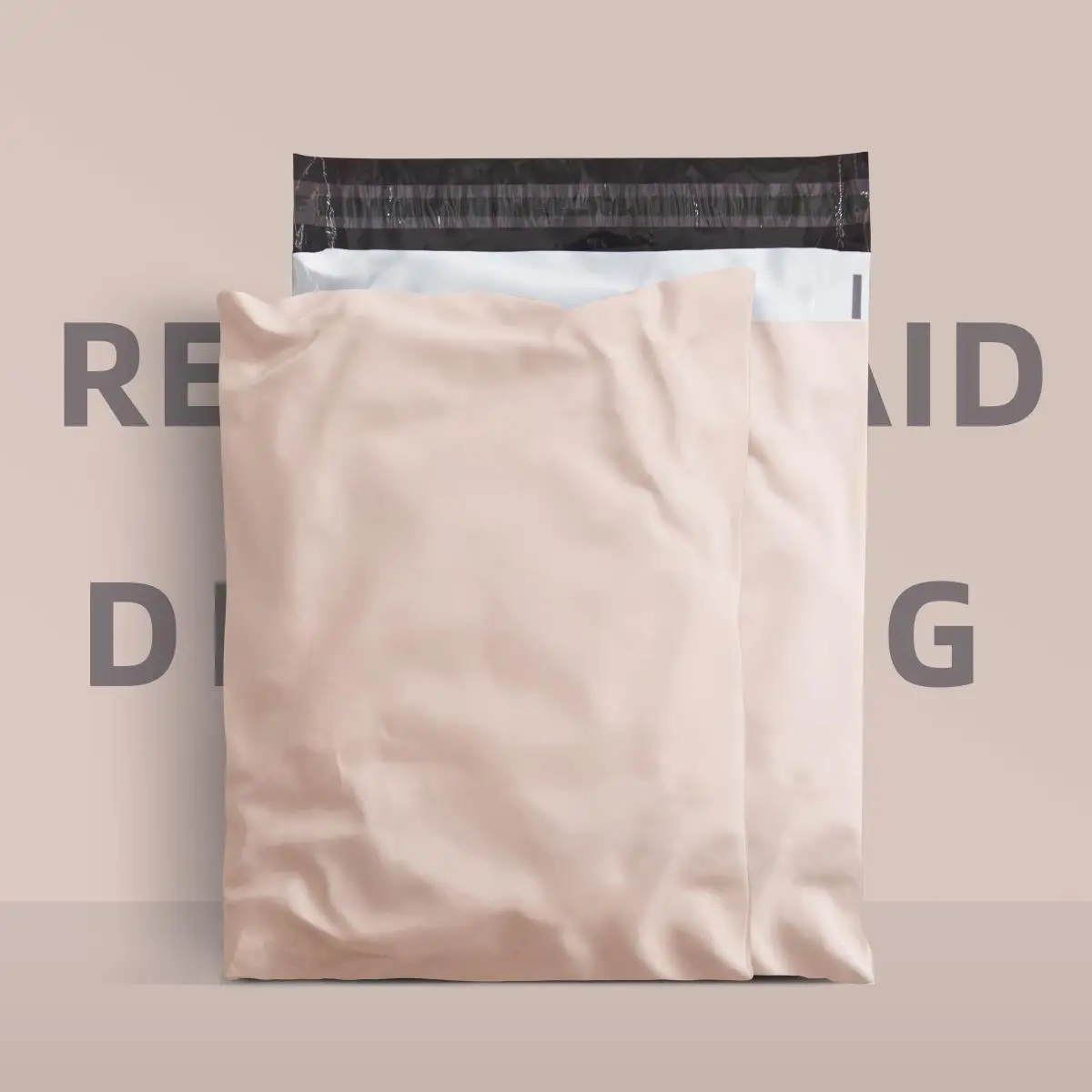 Apricot Color 50Pcs/lots Mailer Courier Bag Eco-Friendly Biodegradable Express Shipping Bags Self Seal Waterproof Clothes Pouch