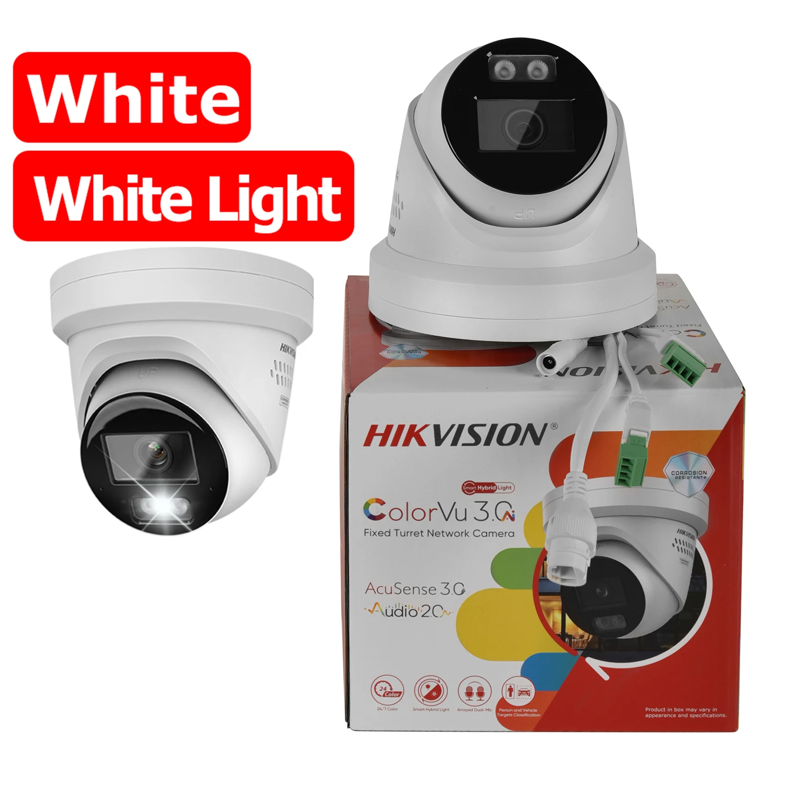 Hikvision DS-2CD2387G3-LIS2UY/SL DS-2CD2387G3-LIS2UY/SRB 8MP 4K Smart Hybrid Light ColorVu3.0 Acusense3.0 Netwerk POE IP-camera