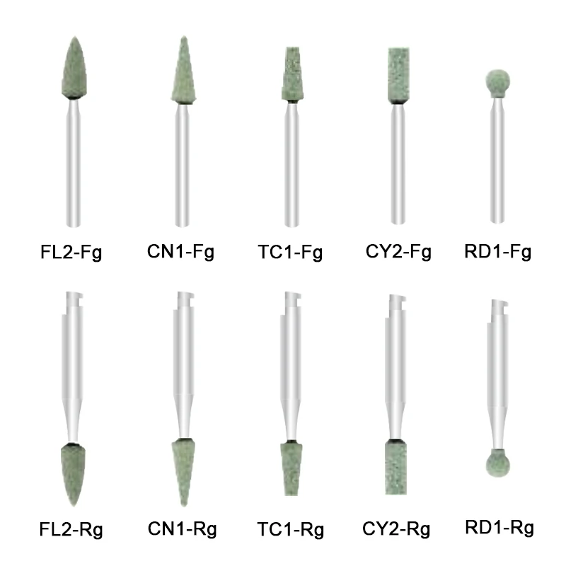 

Dental Polishing Burs Green Stone Dentist Teeth Care Polihsing Tools Dental Lab Tools 5pcs/set